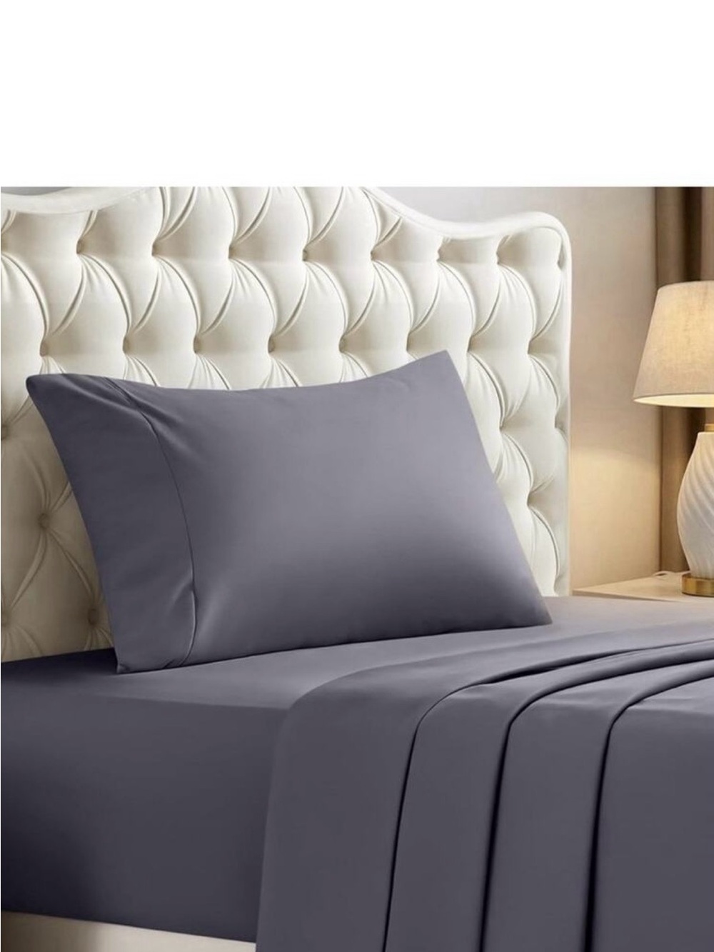 Soft Gray Sheet Set - Luxury Microfiber